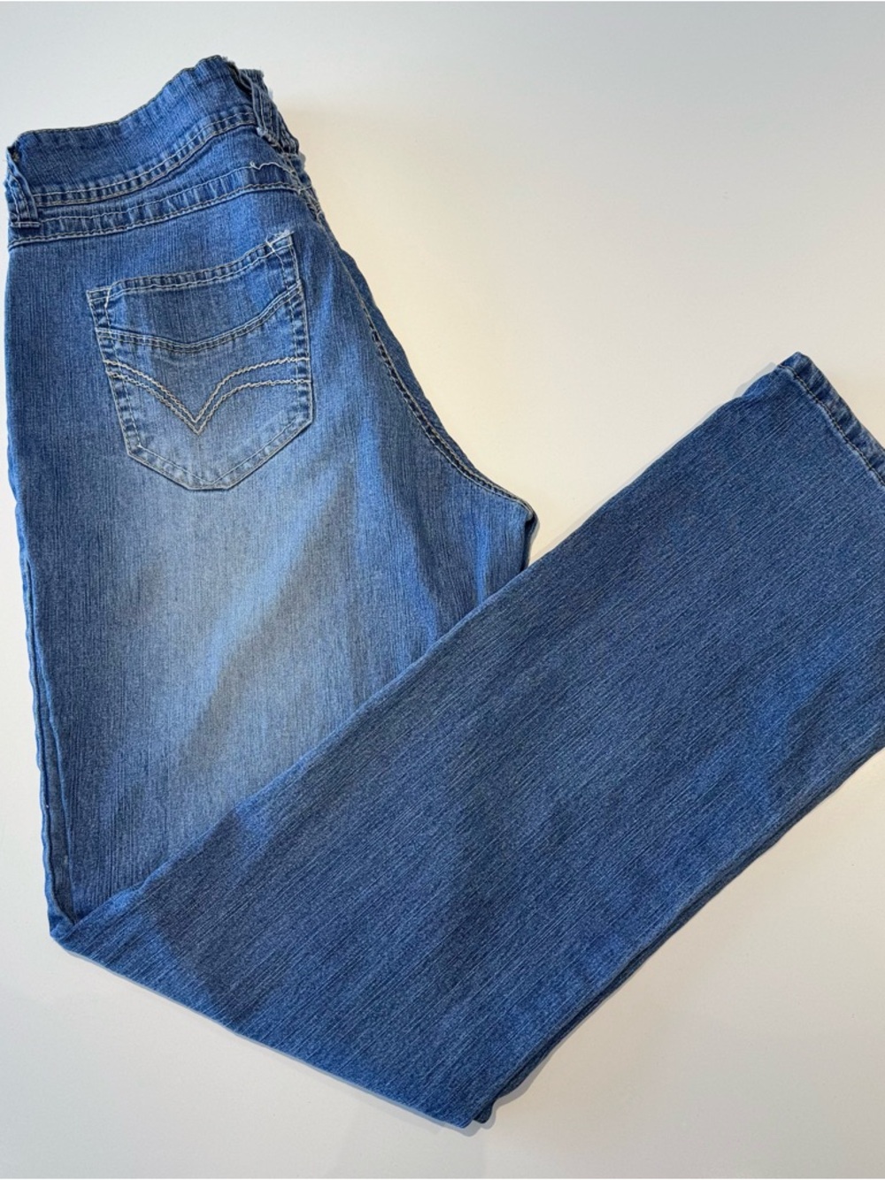 🛍️ Free with any purchase / Classic Straight Leg Denim Jeans / Blue / 12